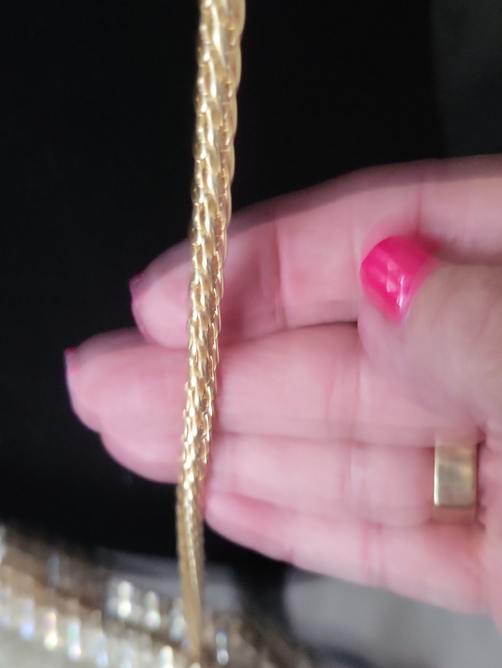 Gold Rhinestone Evening Bag - Picture 8 of 9